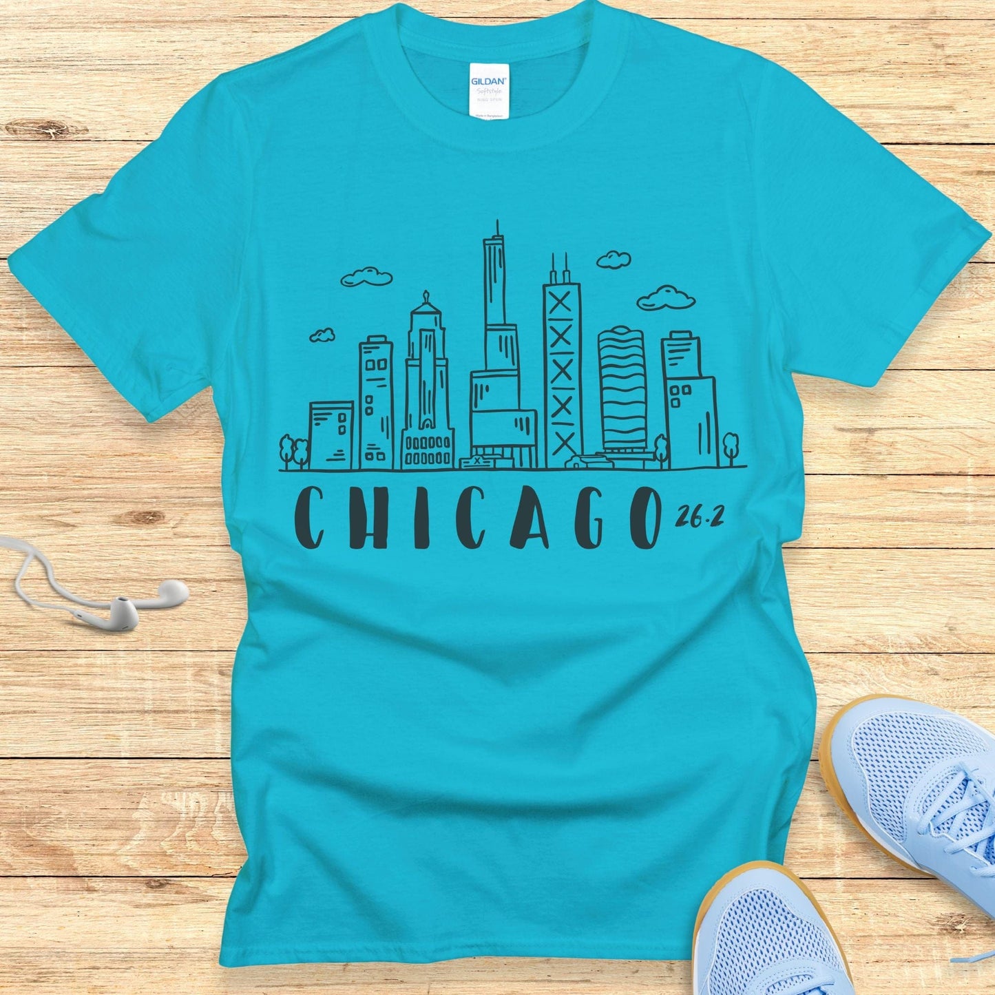 Empowering Running Shirt for Women Chicago T-shirt 26.2 Race