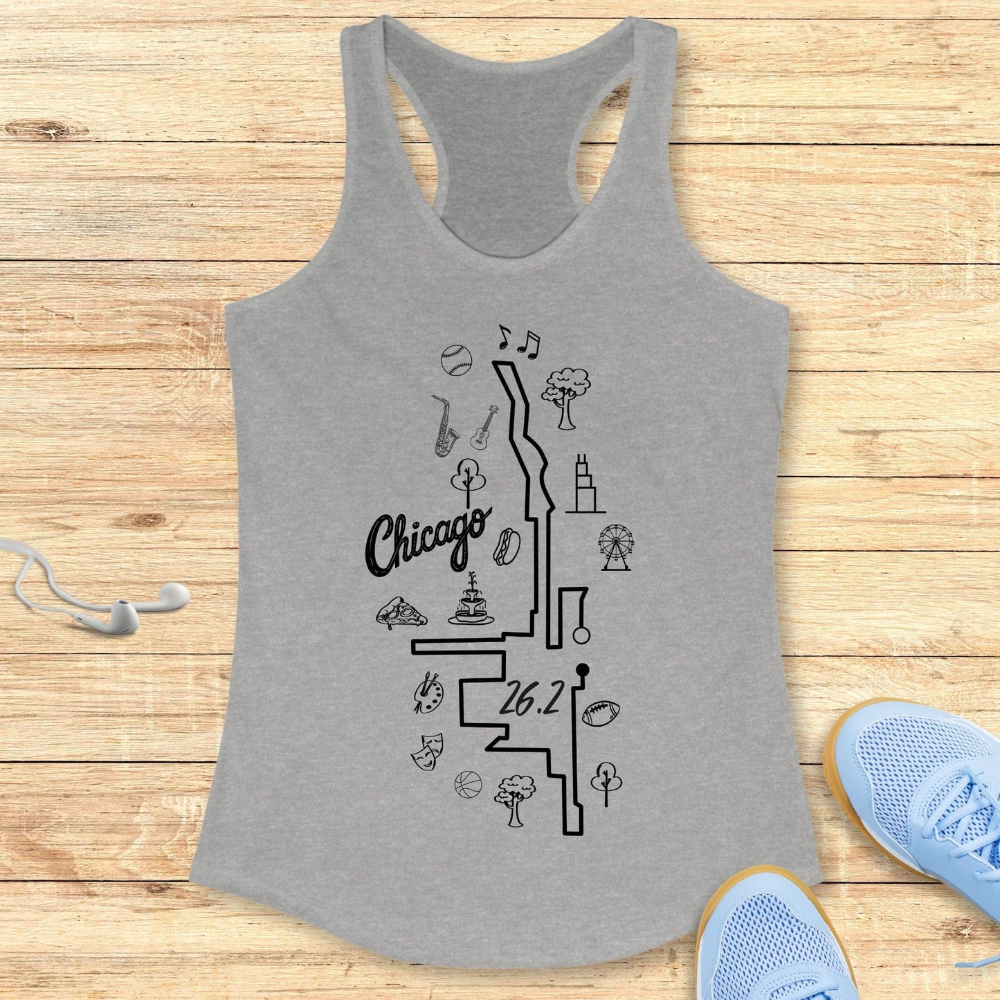 Chicago 26.2 Route Tank Top