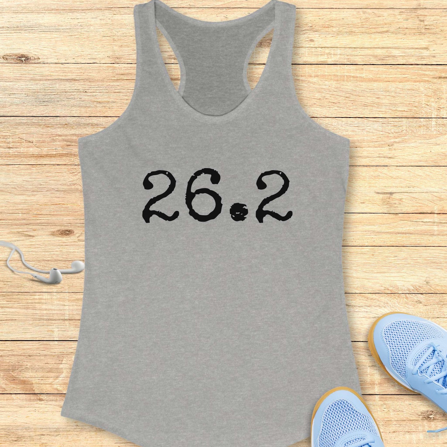 Running Racerback Tank Top for Women Marathon 26.2