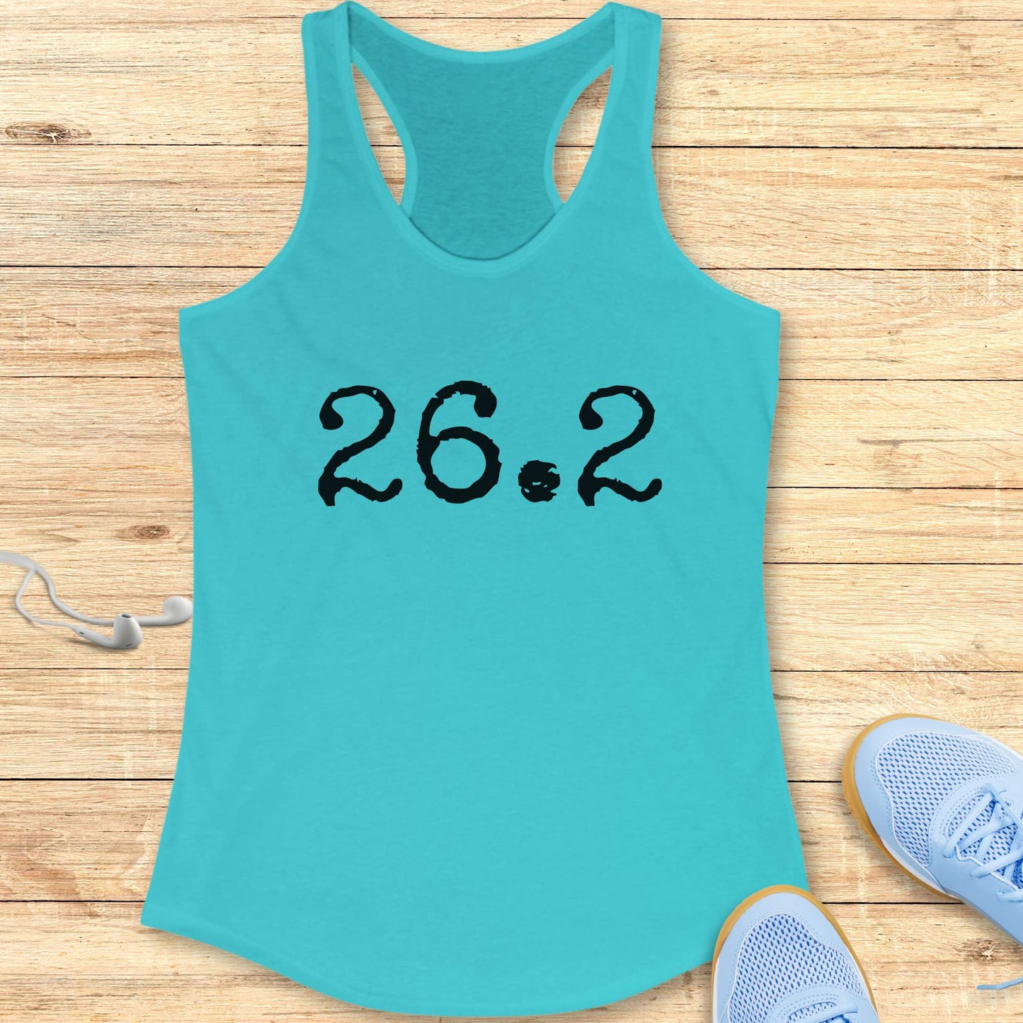 Running Racerback Tank Top for Women Marathon 26.2