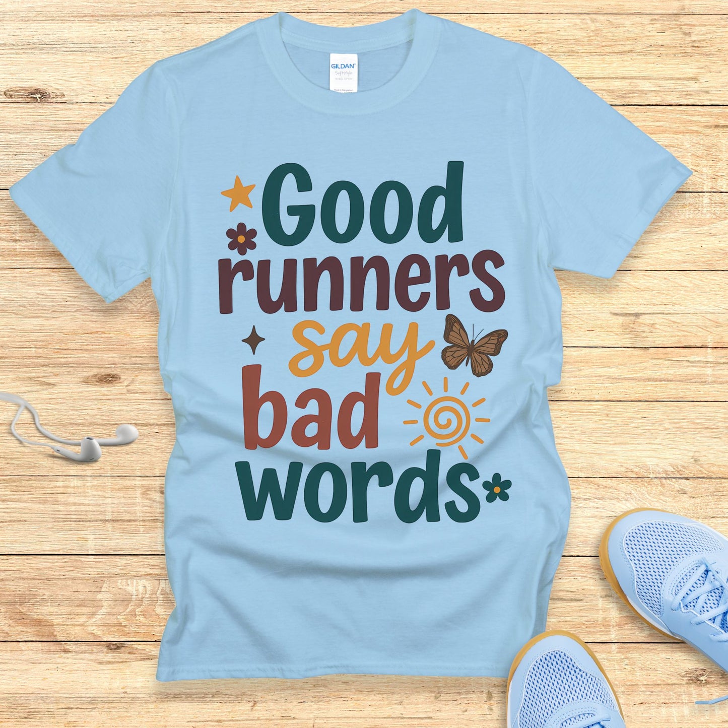 Funny Running Shirt for Women T-Shirt Say Bad Words