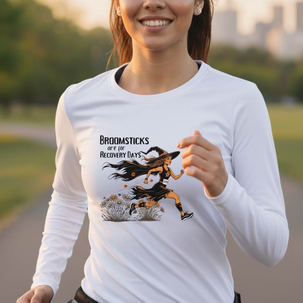 Broomsticks Are for Recovery Days Moisture-Wicking & Lightweight Running Performance Shirt