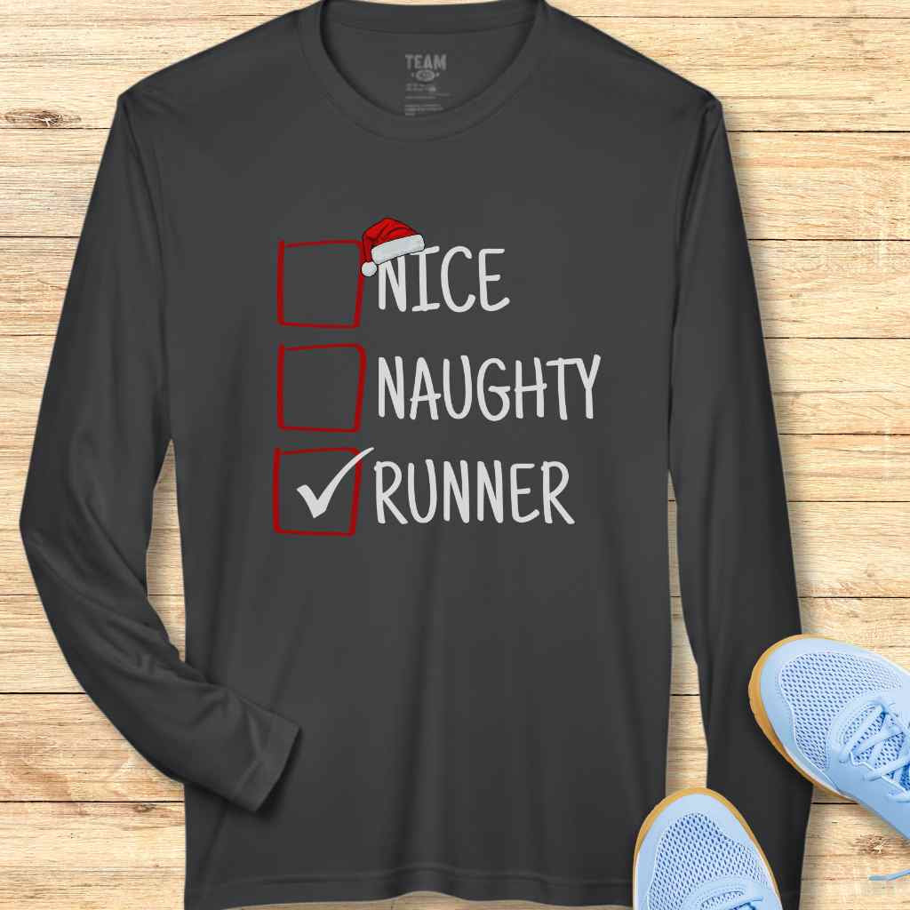 Santa's Naughty List Moisture-Wicking & Lightweight Performance Running Shirt
