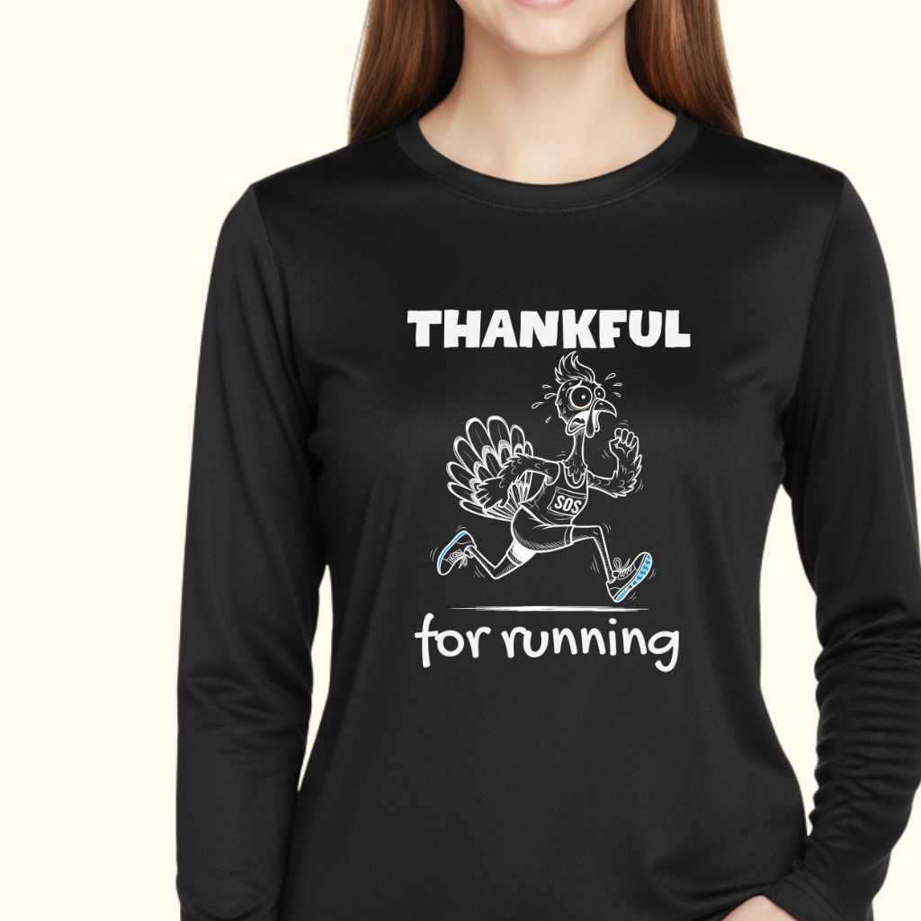 Thankful For Running Moisture-Wicking & Lightweight Performance Running Shirt