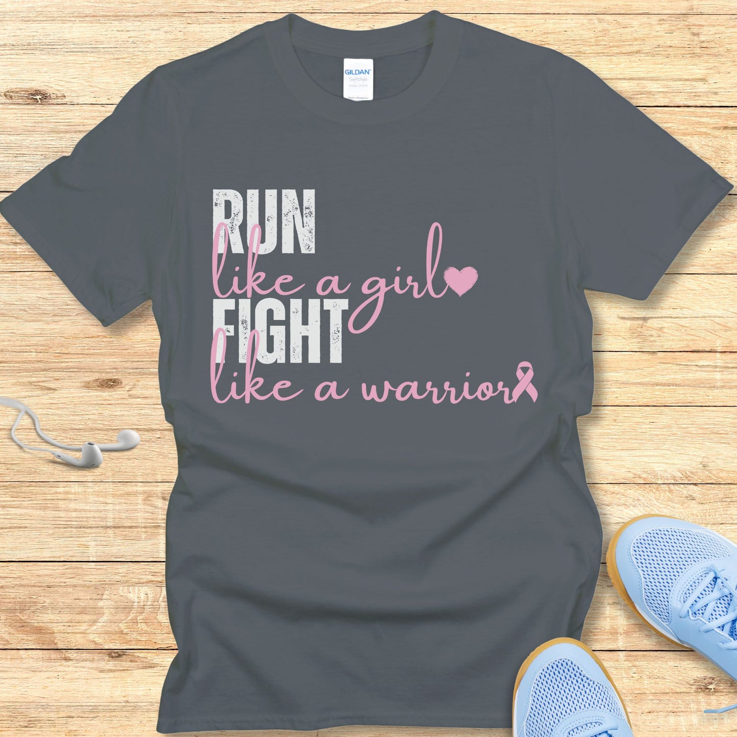 Running Shirt for Women T-Shirt Fight Breast Cancer