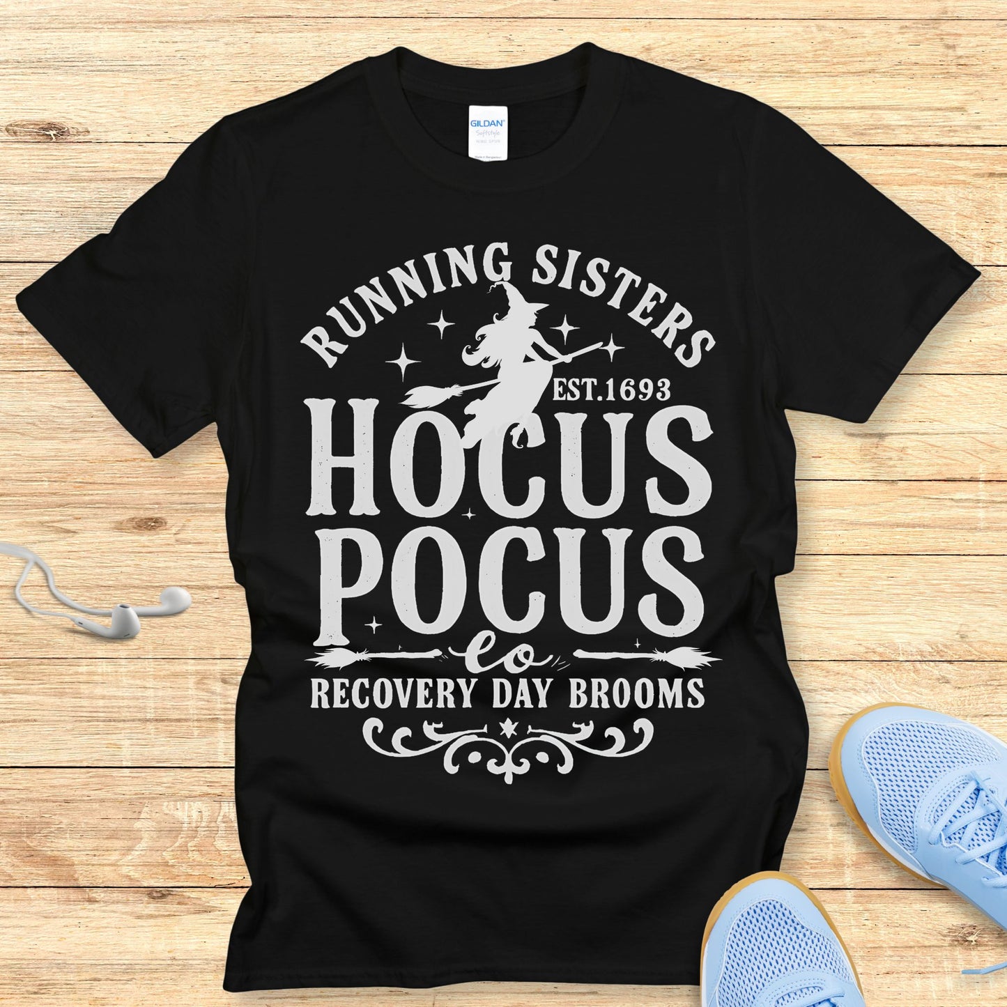 Halloween Funny Running Shirt for Women T-Shirt Running Sisters
