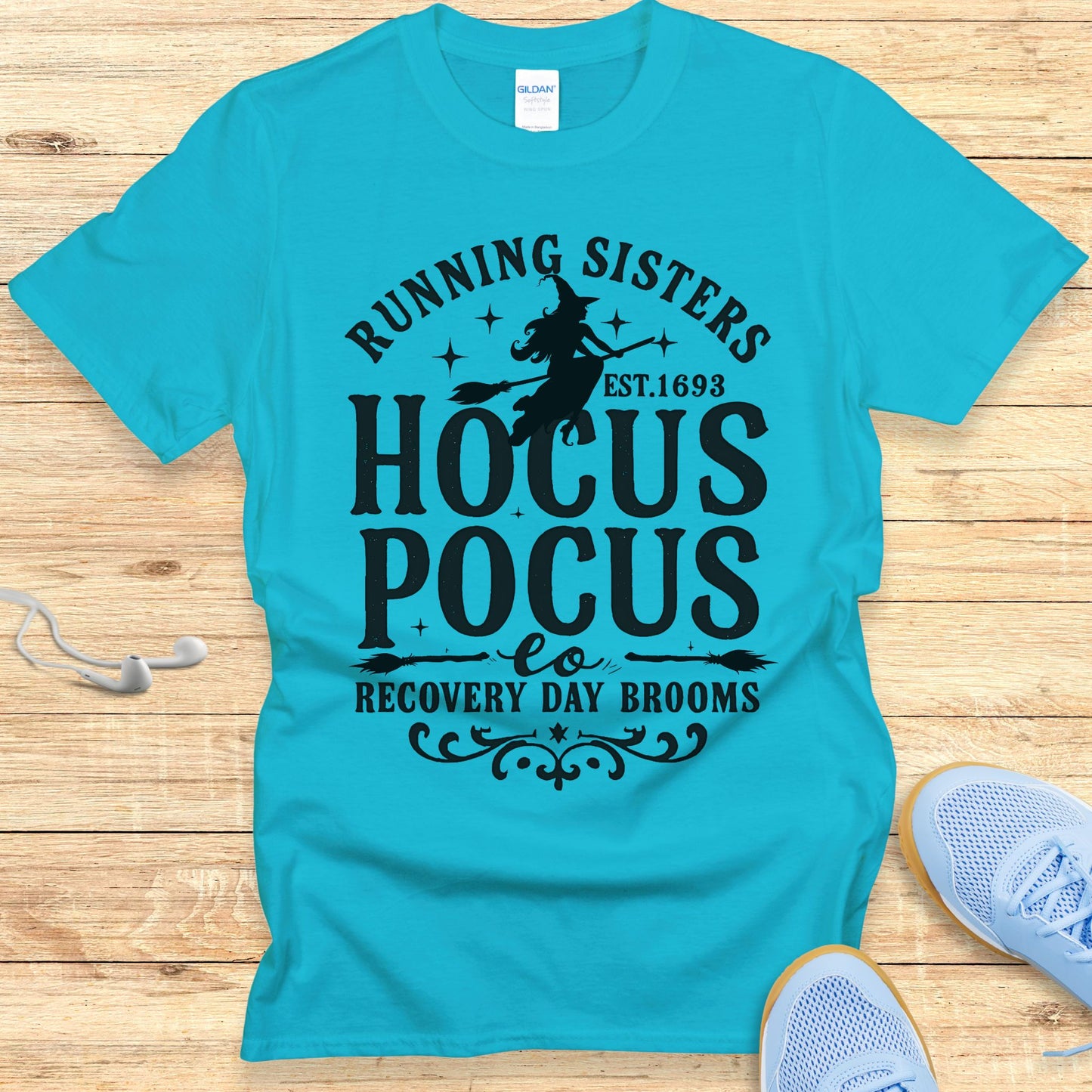 Halloween Funny Running Shirt for Women T-Shirt Running Sisters