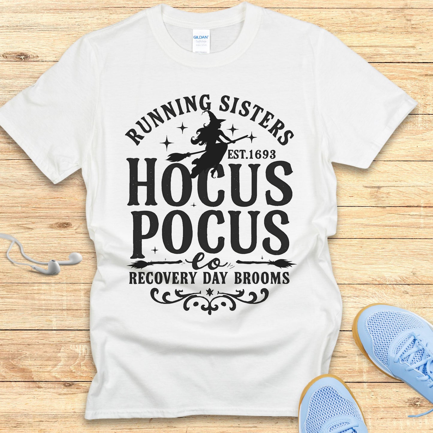 Halloween Funny Running Shirt for Women T-Shirt Running Sisters