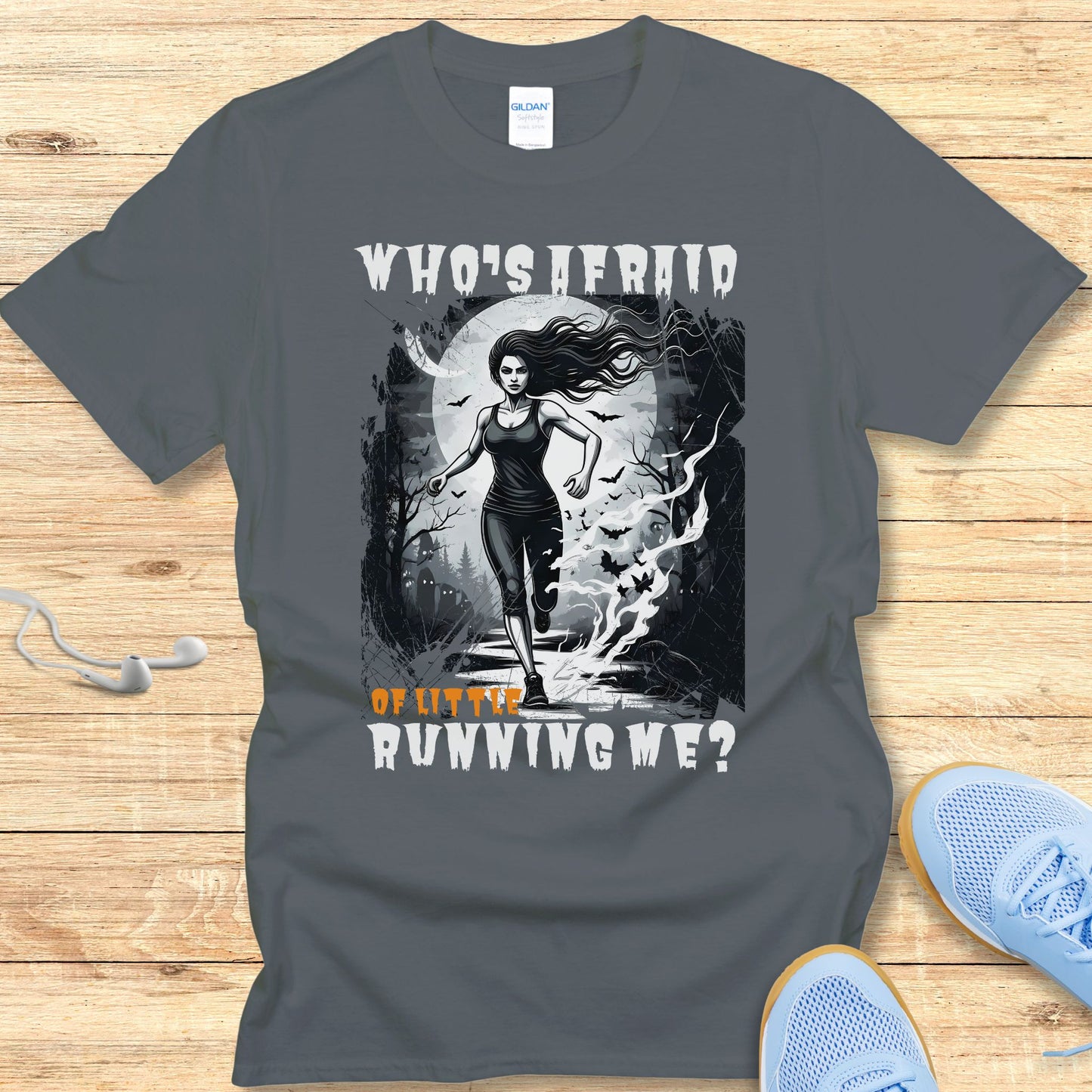 Halloween Running Shirt for Women T-Shirt Who's Afraid of Me