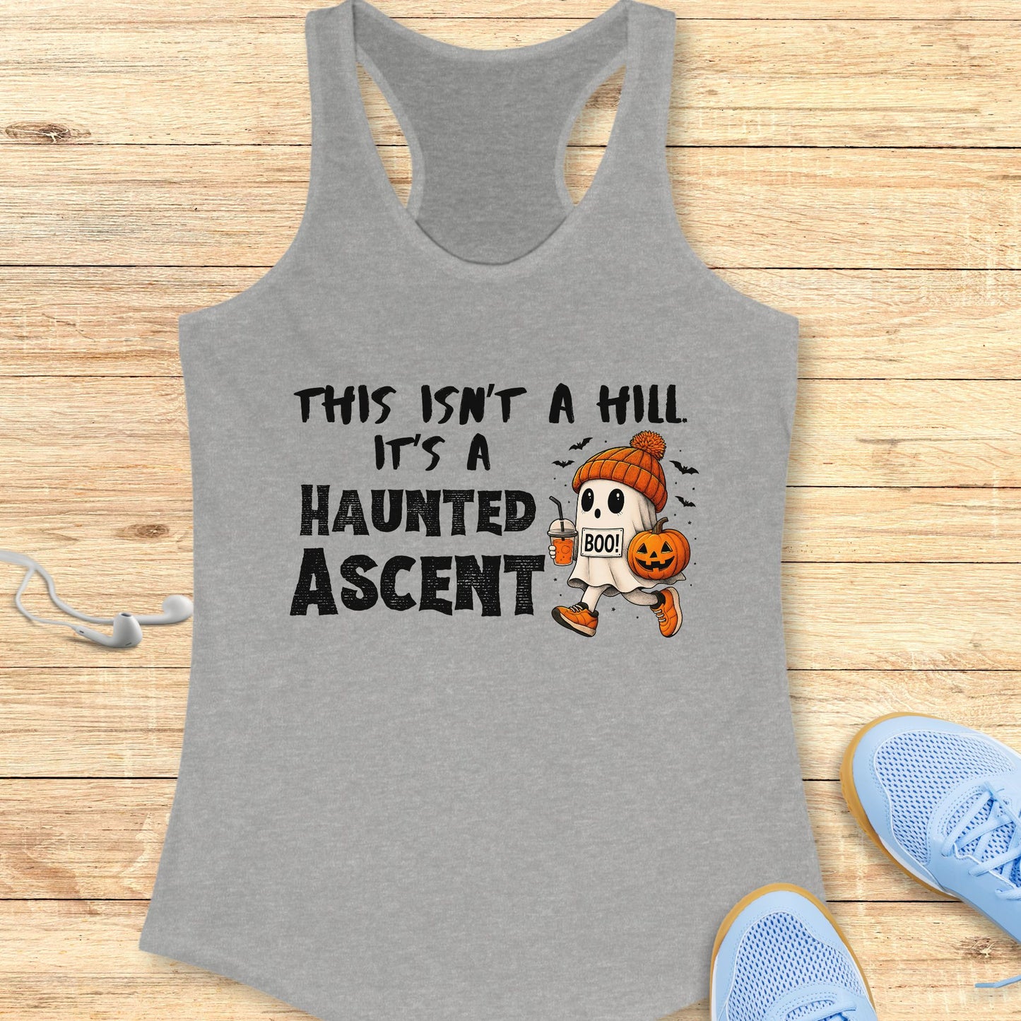 Halloween Funny Running Racerback Tank Top for Women This Isn't a Hill