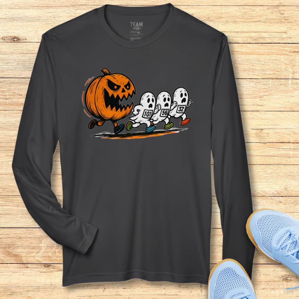 Pumpkin and Ghosts Moisture-Wicking & Lightweight Running Performance Shirt