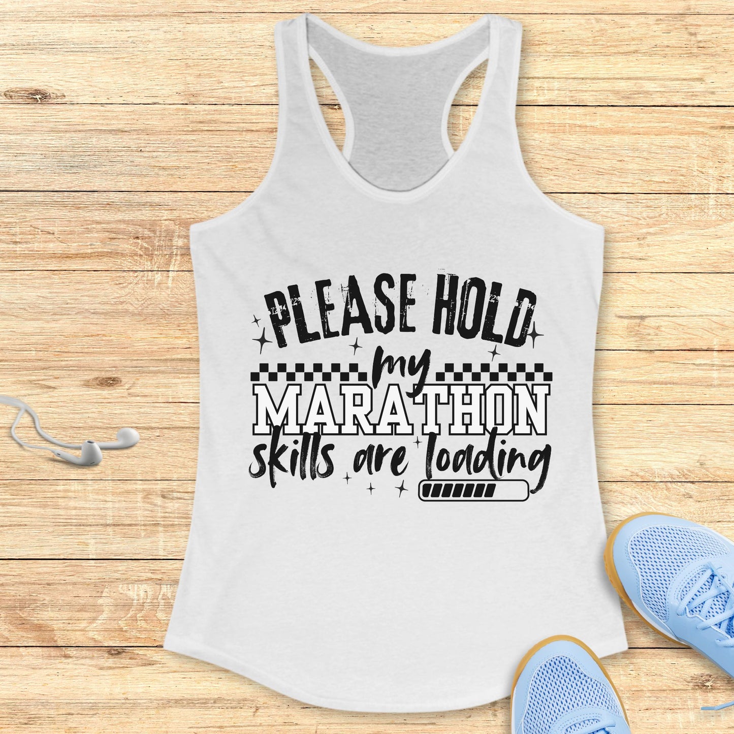 Funny Women’s Running Racerback Tank Top Marathon Skills