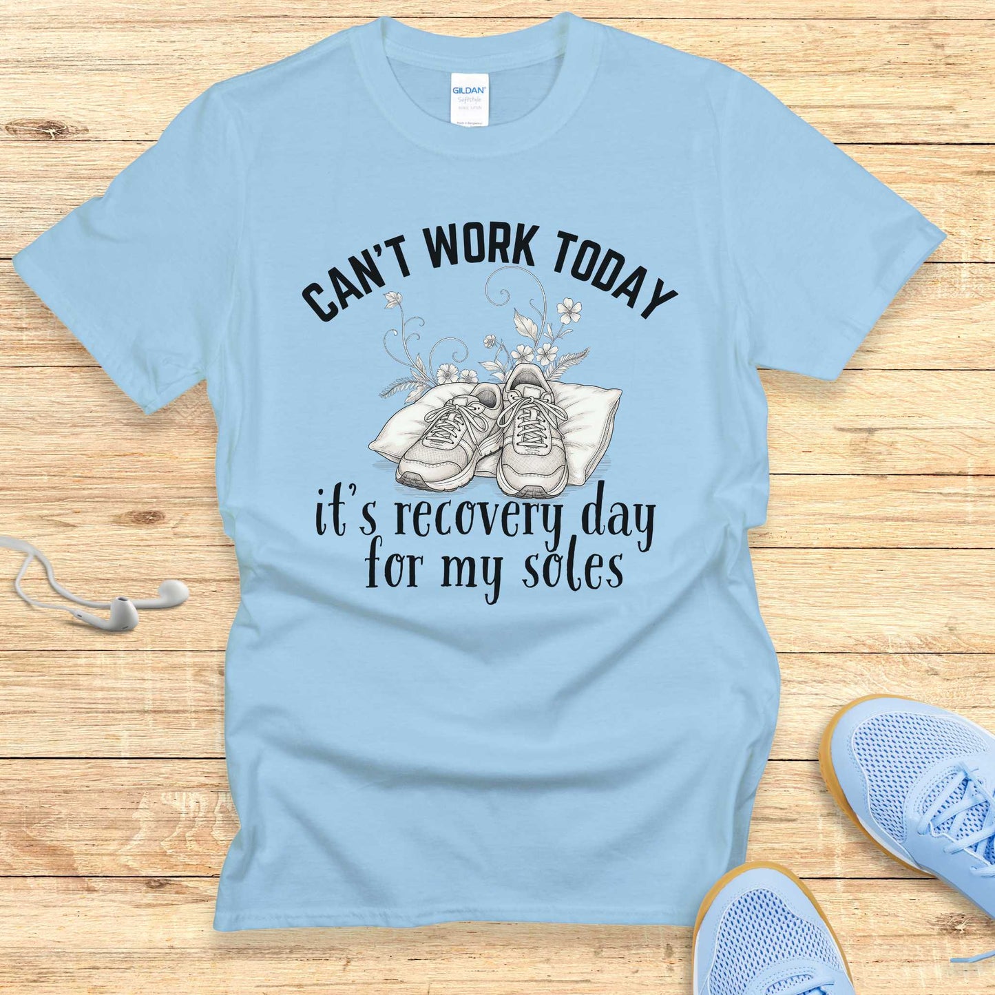 Funny Running Shirt Women Runners T-Shirt Can't Work