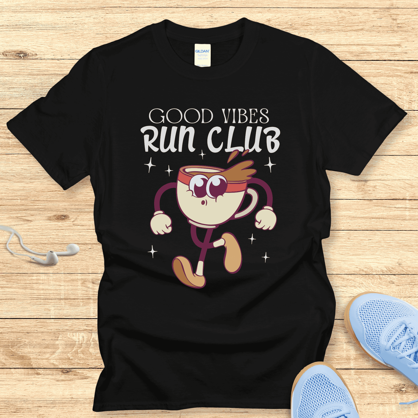 Empowering Running Shirt Women Runners T-Shirt Gift Good Vibes Club