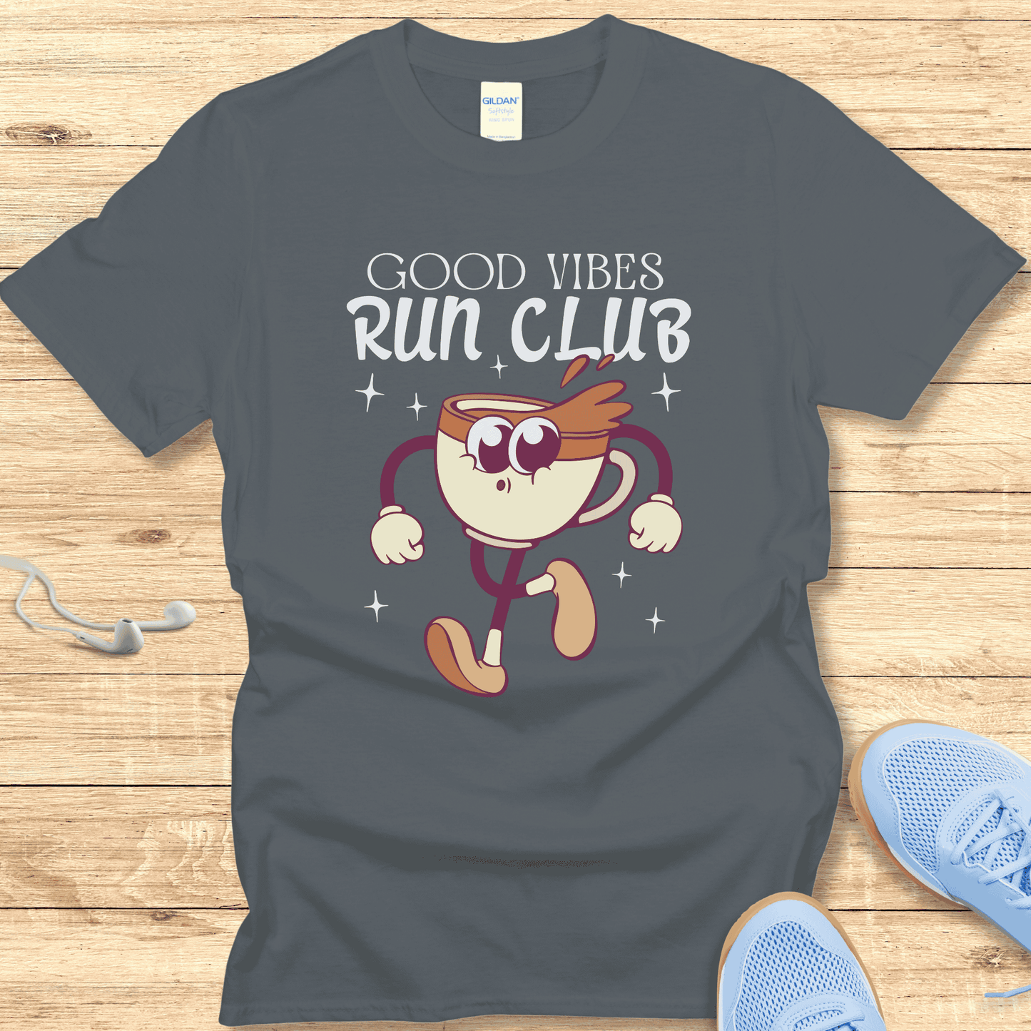 Empowering Running Shirt Women Runners T-Shirt Gift Good Vibes Club
