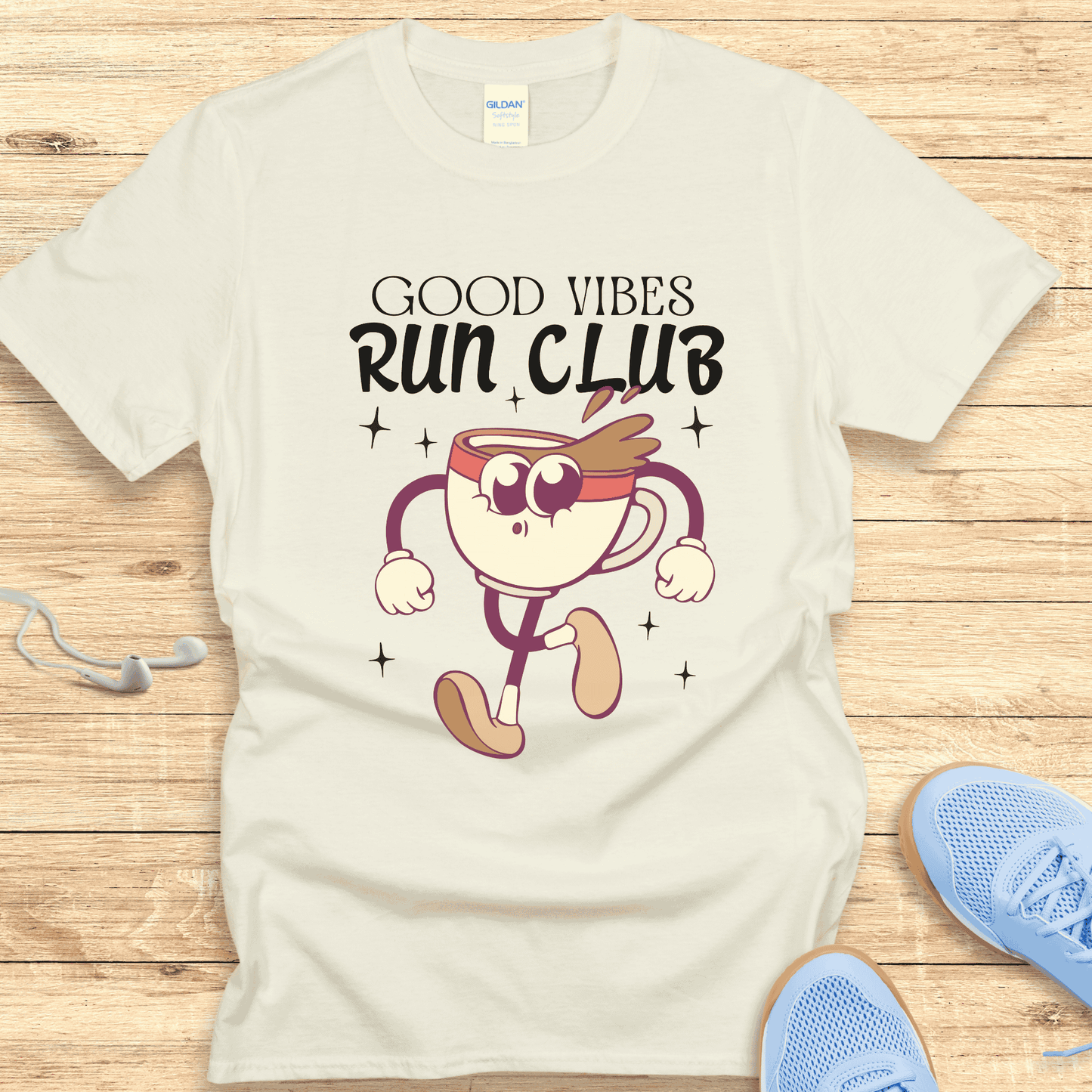 Empowering Running Shirt Women Runners T-Shirt Gift Good Vibes Club