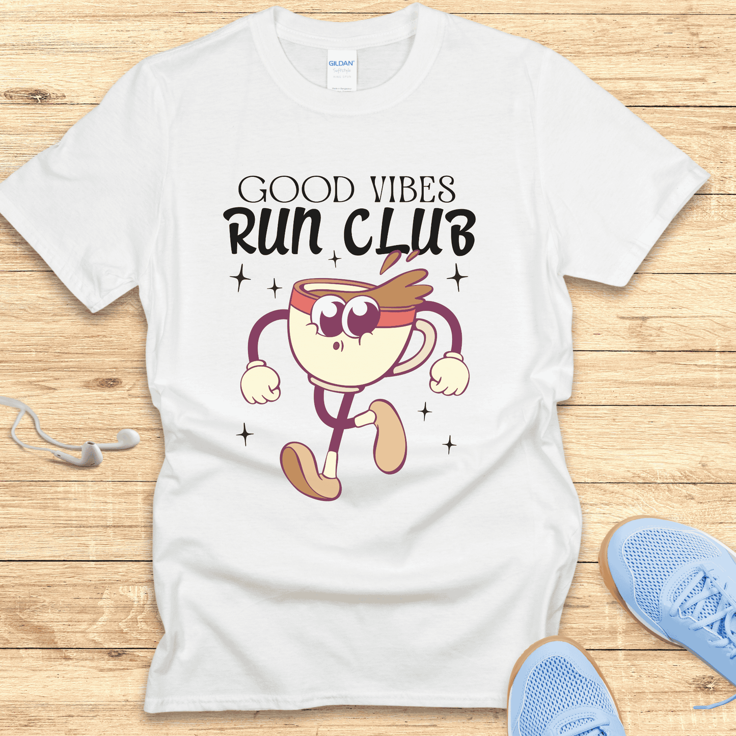 Empowering Running Shirt Women Runners T-Shirt Gift Good Vibes Club