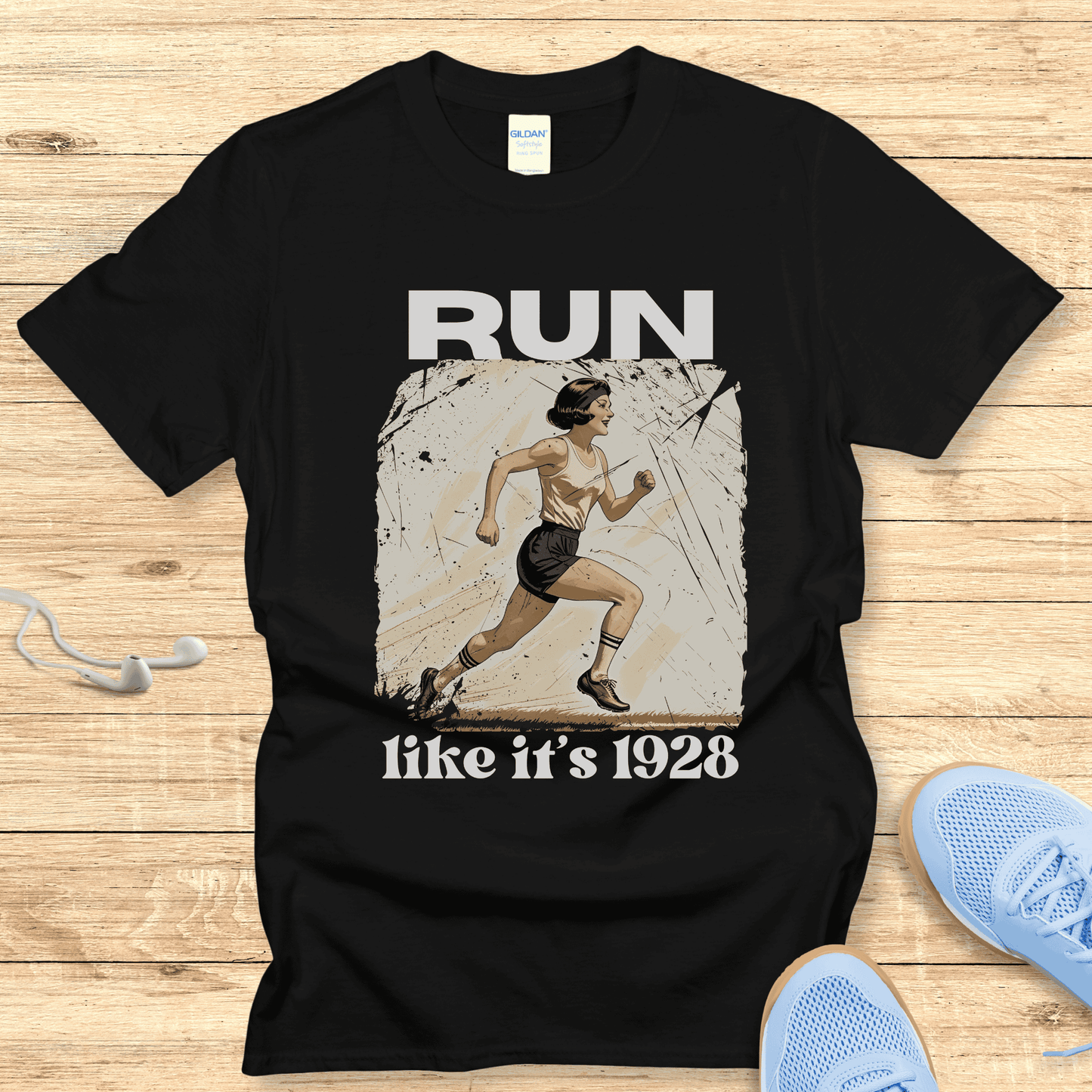 Empowering Running Shirt Women Runners T-Shirt Gift Run Like It's 1928