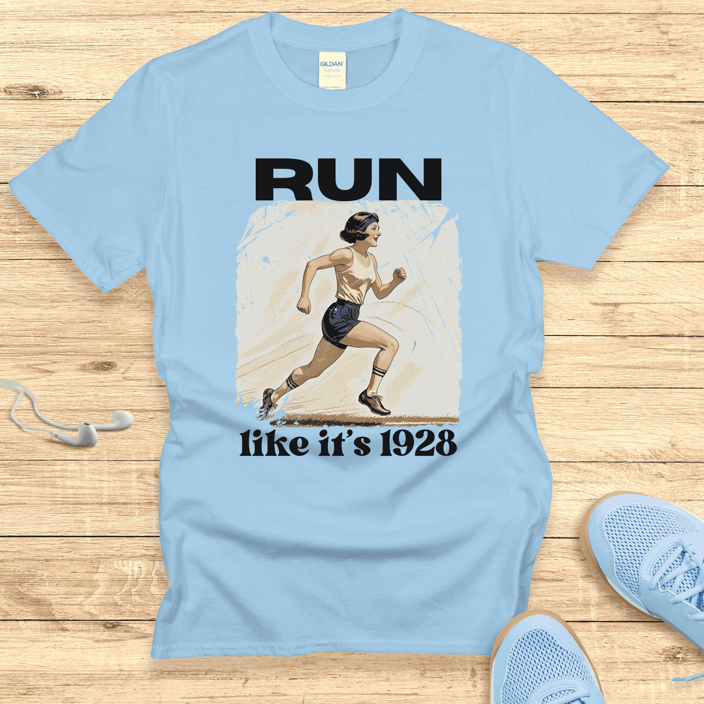 Empowering Running Shirt Women Runners T-Shirt Gift Run Like It's 1928