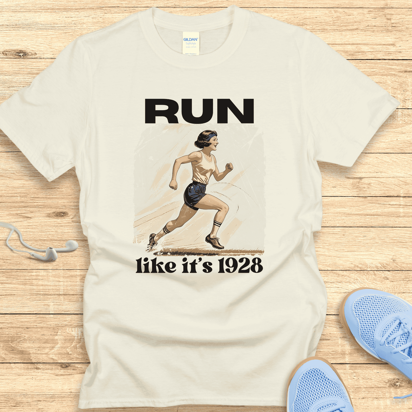 Empowering Running Shirt Women Runners T-Shirt Gift Run Like It's 1928