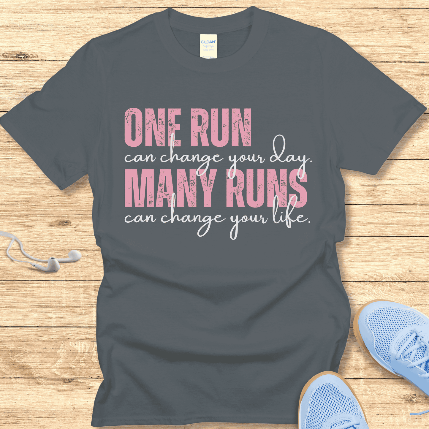 Motivation Running Shirt Women Runners T-Shirt Change Your Life