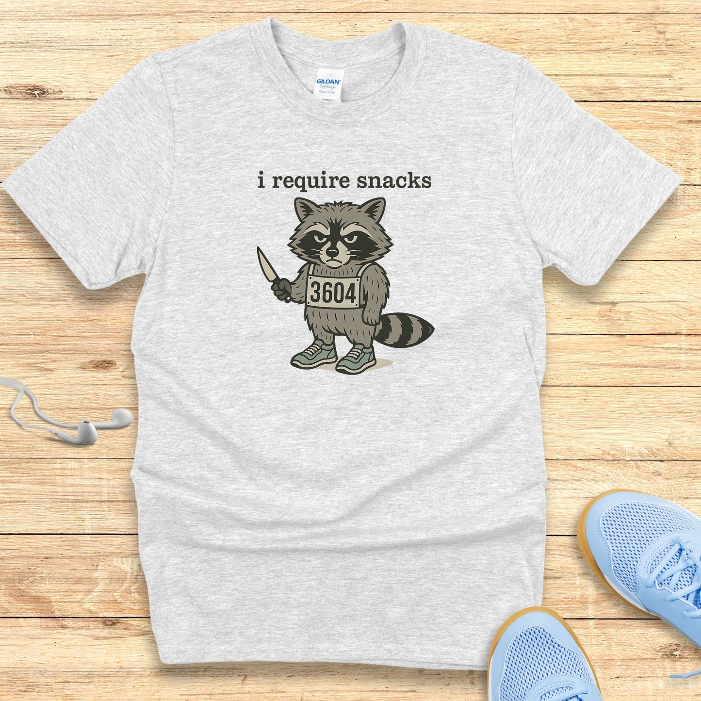 Funny Running Shirt Women Runners T-Shirt I require Snacks