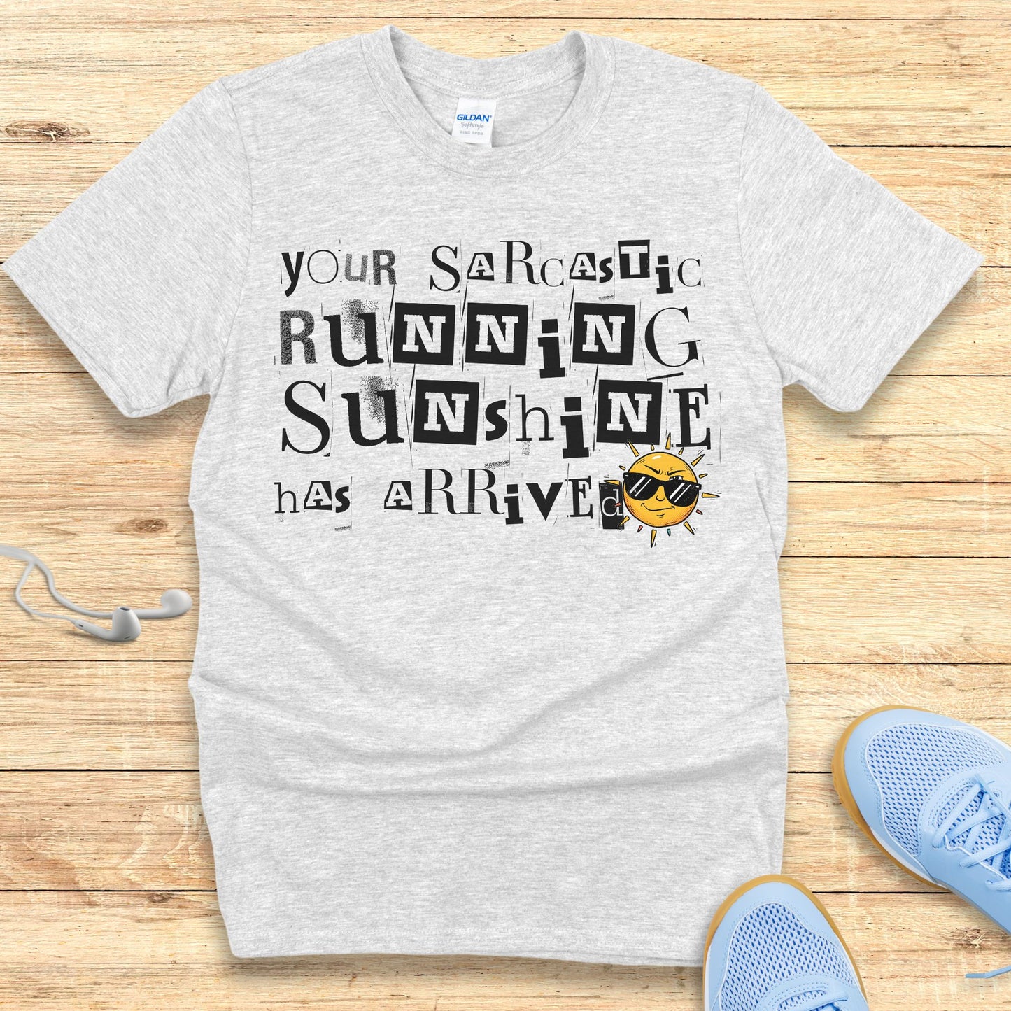Funny Running Shirt Women Runners T-Shirt Sarcastic Running Sunshine