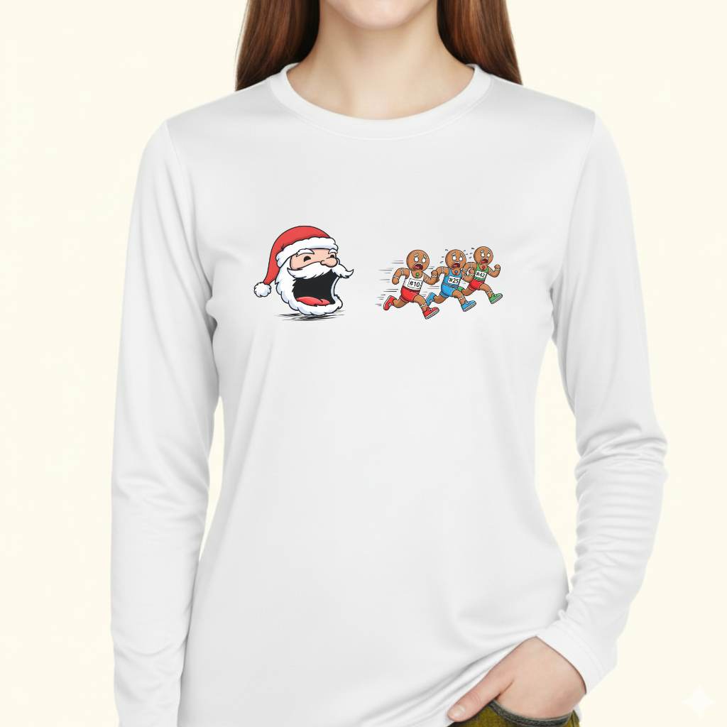 Santa's Cookies Moisture-Wicking & Lightweight Performance Running Shirt