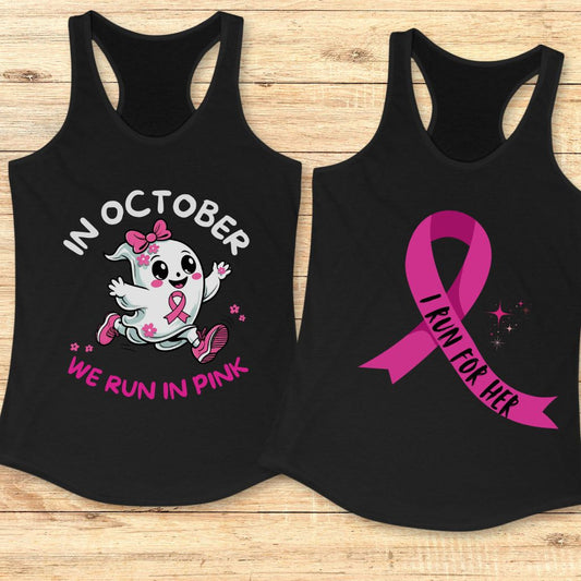 Empowering breast cancer awareness running shirts for women — pink workout tees with bold slogans designed to honor survivors, support fighters, and raise awareness during October.