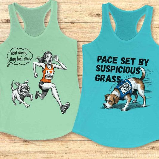 High-performance running apparel for women: Moisture-wicking athletic tank top and gear, making a perfect gift for female runners and fitness enthusiasts.