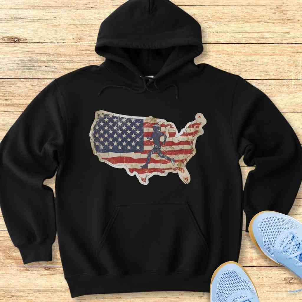USA Runner Hoodie Sweatshirt