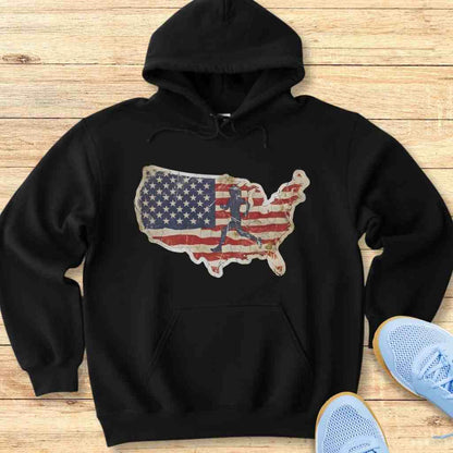 USA Runner Hoodie Sweatshirt