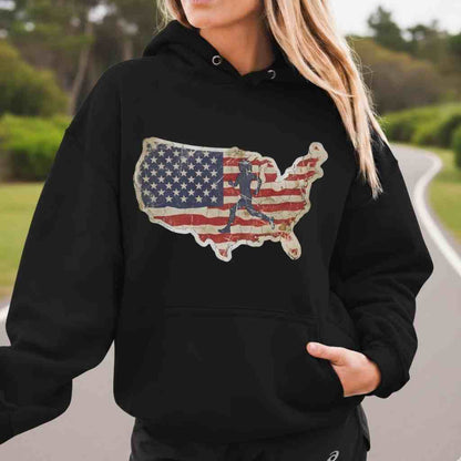 USA Runner Hoodie Sweatshirt