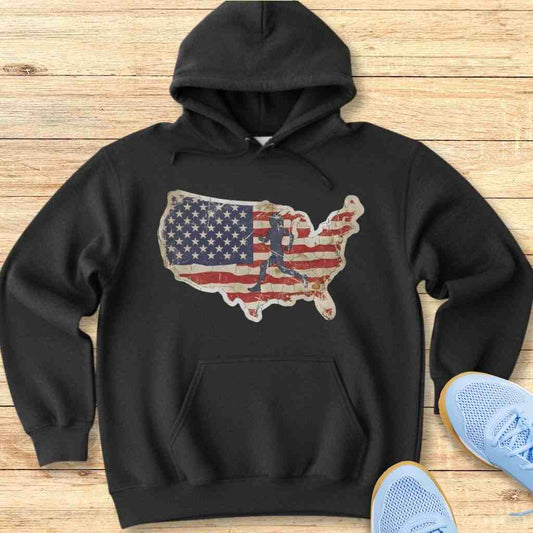 USA Runner Hoodie Sweatshirt