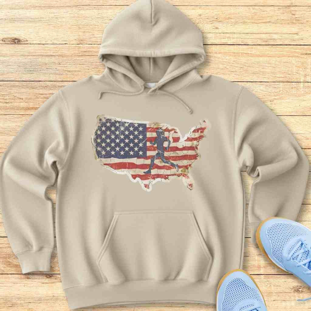 USA Runner Hoodie Sweatshirt