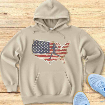 USA Runner Hoodie Sweatshirt