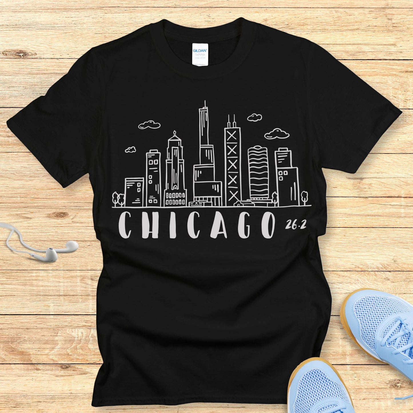 Empowering Running Shirt for Women Chicago T-shirt 26.2 Race