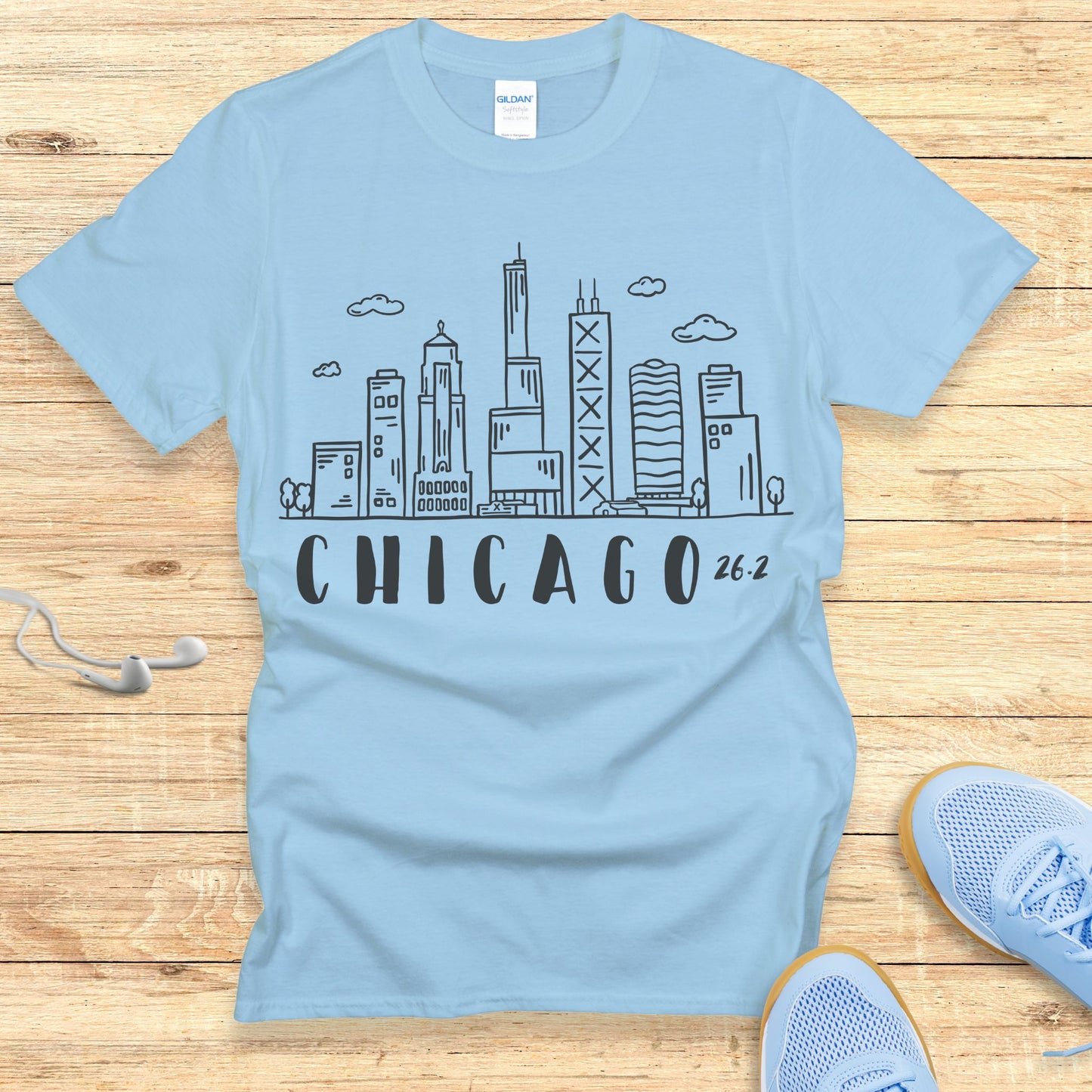 Empowering Running Shirt for Women Chicago T-shirt 26.2 Race