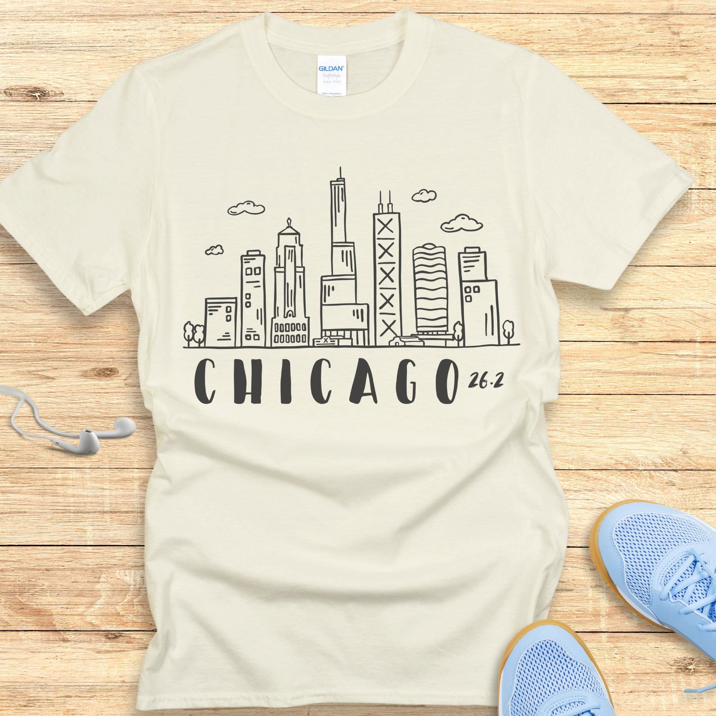 Empowering Running Shirt for Women Chicago T-shirt 26.2 Race