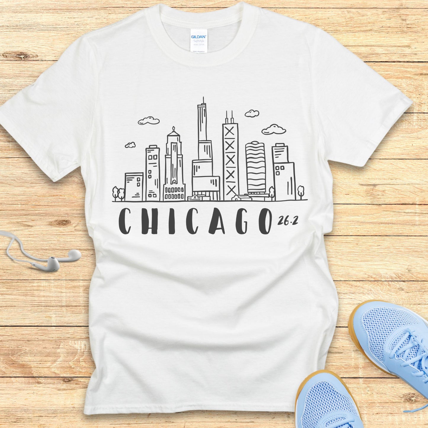Empowering Running Shirt for Women Chicago T-shirt 26.2 Race