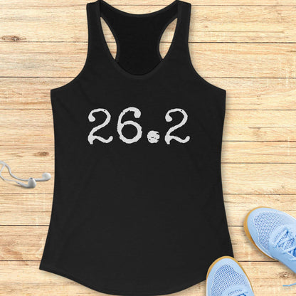 Running Racerback Tank Top for Women Marathon 26.2