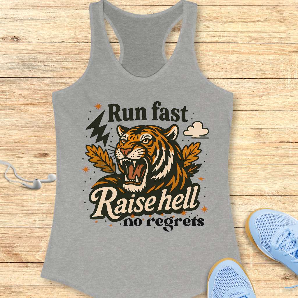 Run Fast Raise Hell Tank Top