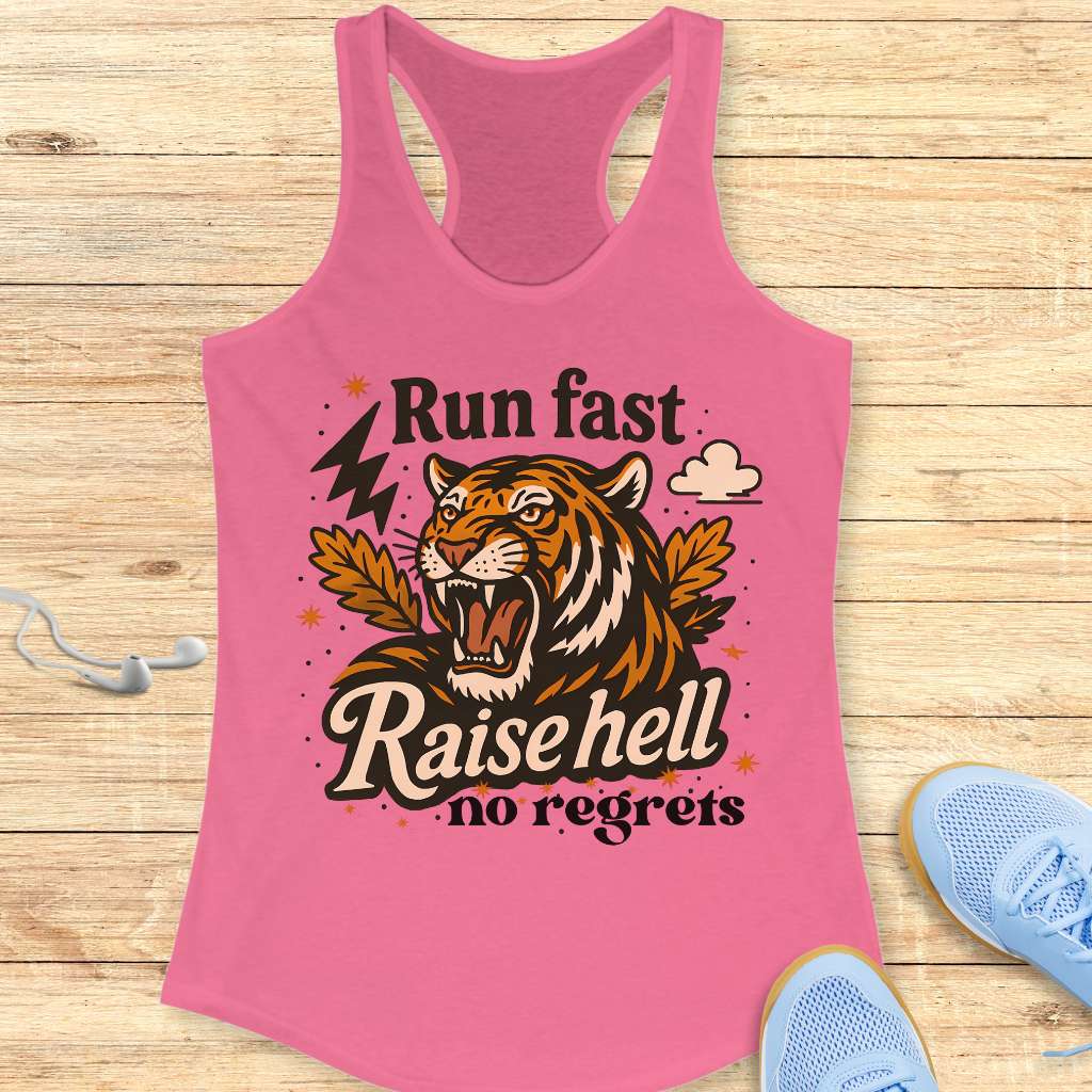 Run Fast Raise Hell Tank Top