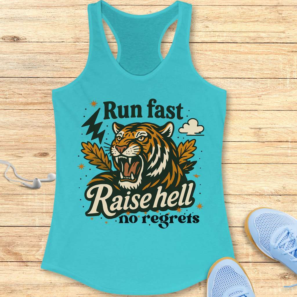 Run Fast Raise Hell Tank Top