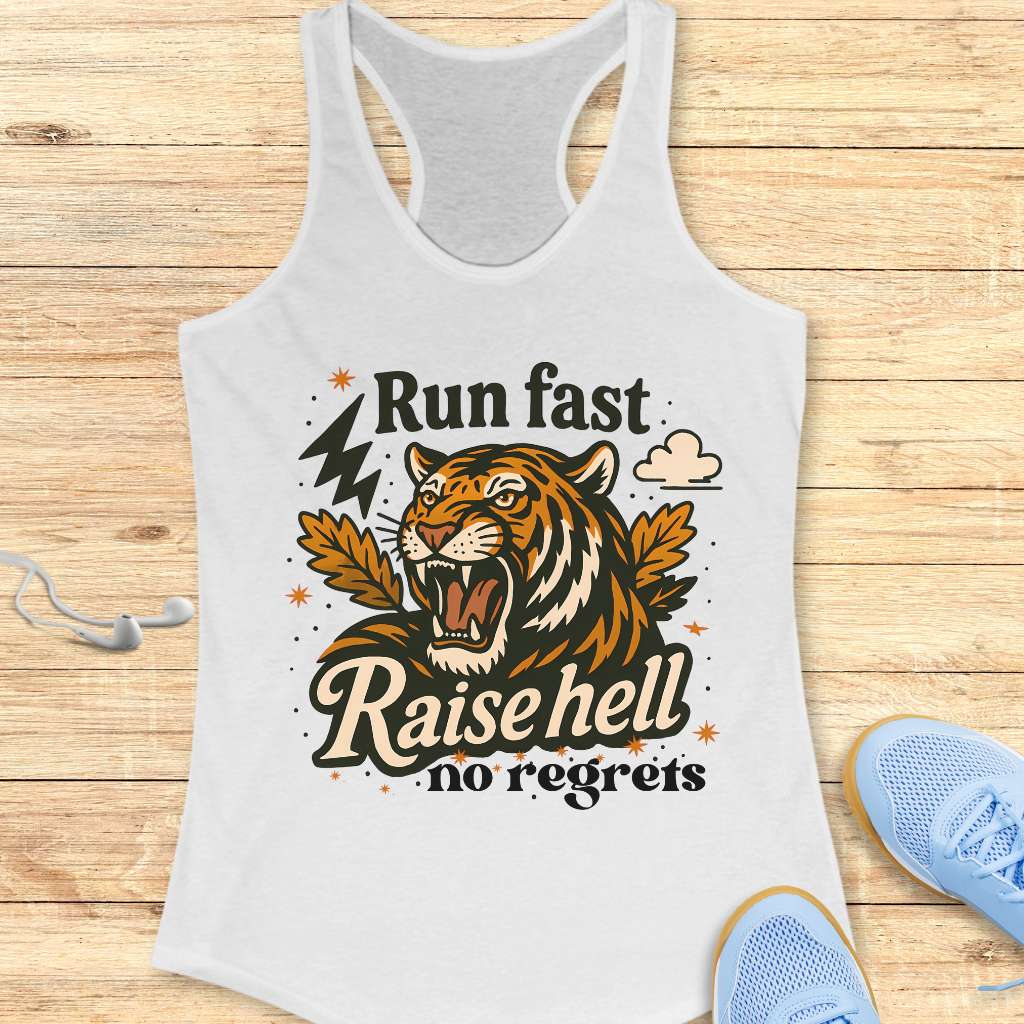 Run Fast Raise Hell Tank Top