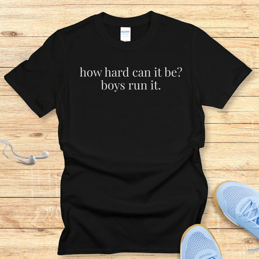 Funny Running Shirt for Women T-Shirt Boys Run It