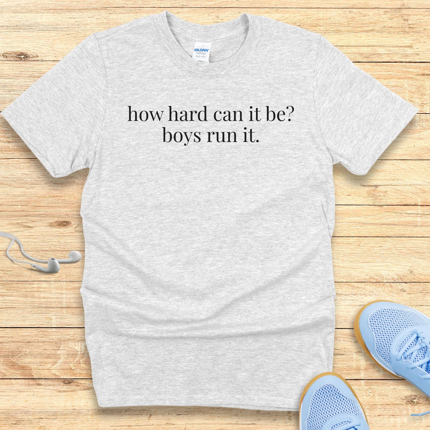 Funny Running Shirt for Women T-Shirt Boys Run It
