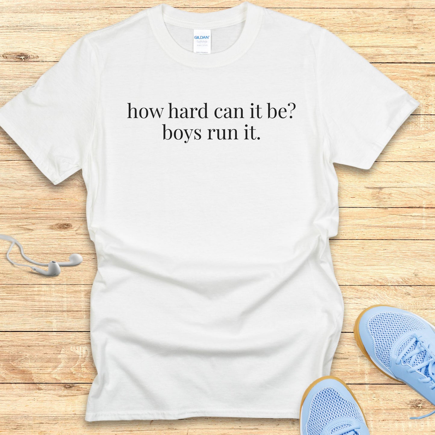 Funny Running Shirt for Women T-Shirt Boys Run It
