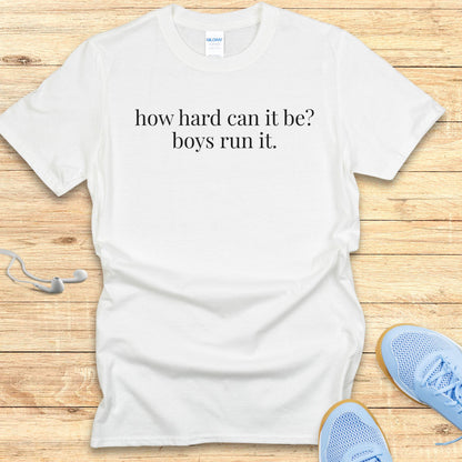 Funny Running Shirt for Women T-Shirt Boys Run It