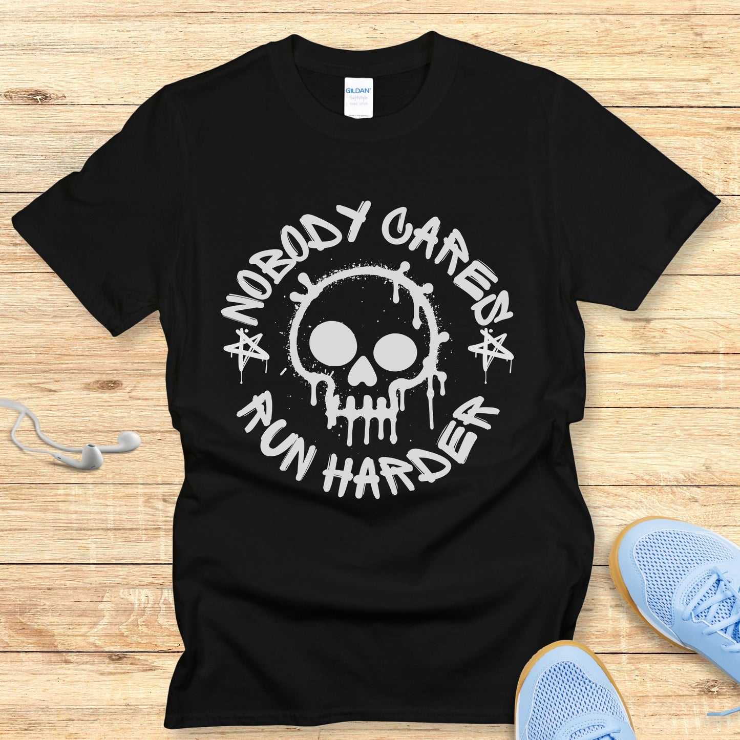 Empowering Running Shirt for Women T-Shirt Nobody Cares